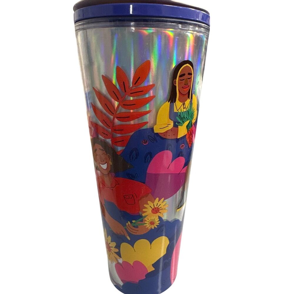 Starbucks Ananya Rao-Middleton 24oz Holographic Cold Cup 2024 NWT